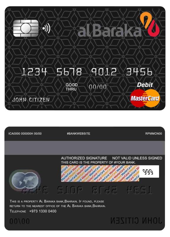 Bahrain Al Baraka bank mastercard